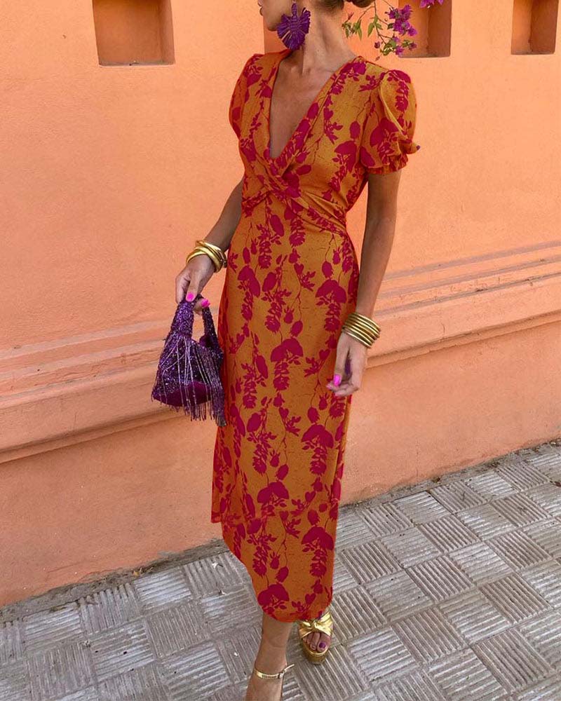 Erin | Stylish Floral Wrap Dress