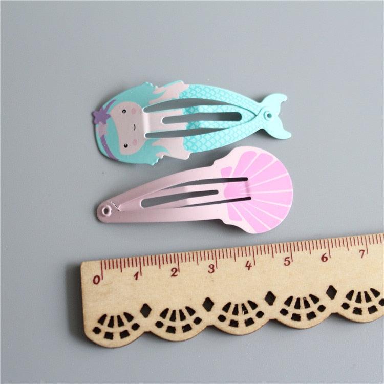 4PCS Mermaid Shell BB Clips Girls
