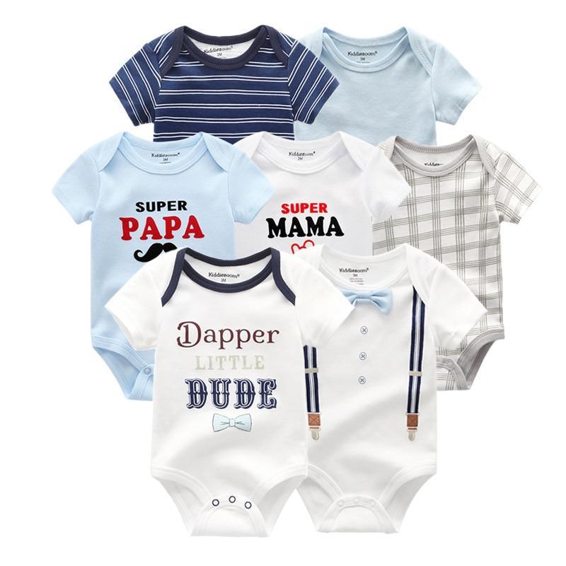 100%Cotton Baby 7Pc Onesies Boy/Girl (3M-12M)