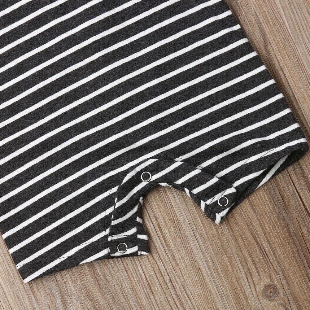 Infant Baby Boy/Girl Striped Romper Sleeveless Outfit Jumpsuit Pajamas