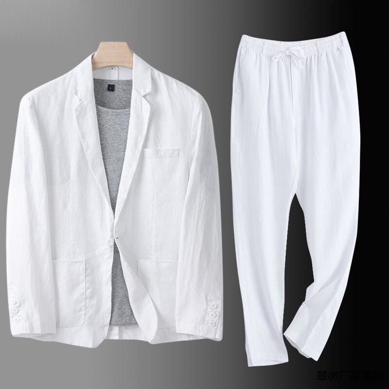 Yvan | Stylish Linen Blazer Trouser Set