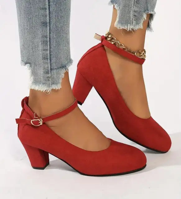 Eliza | Stylish Women Ankle-Strap Pumps