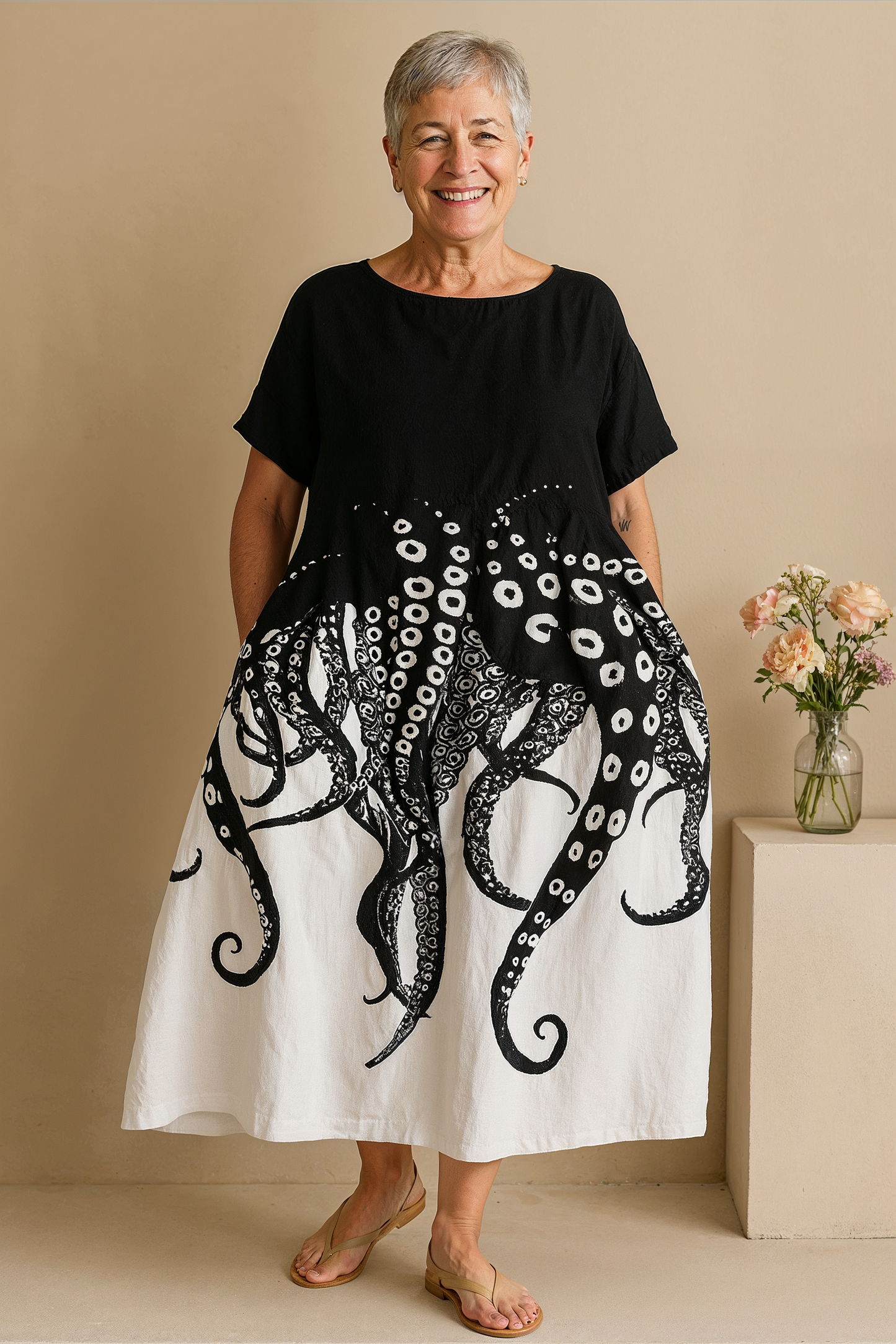 Ocean Ink – Tummy Coverage Dress