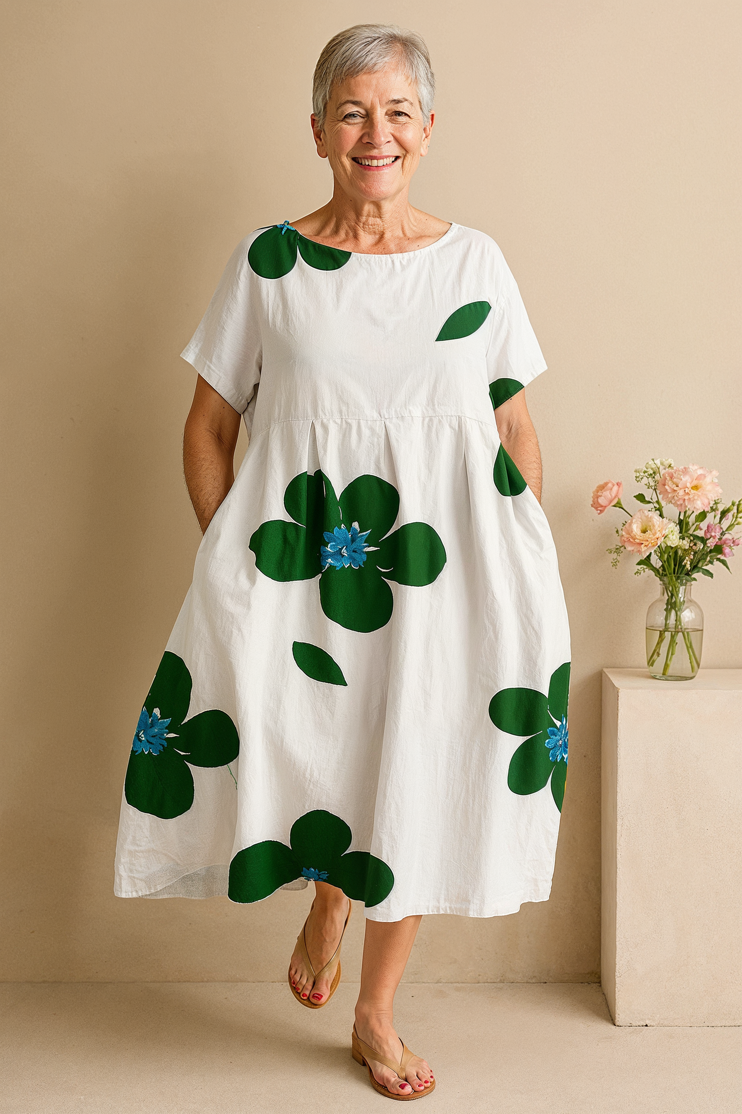 Botanic Calm – Tummy Coverage Dress