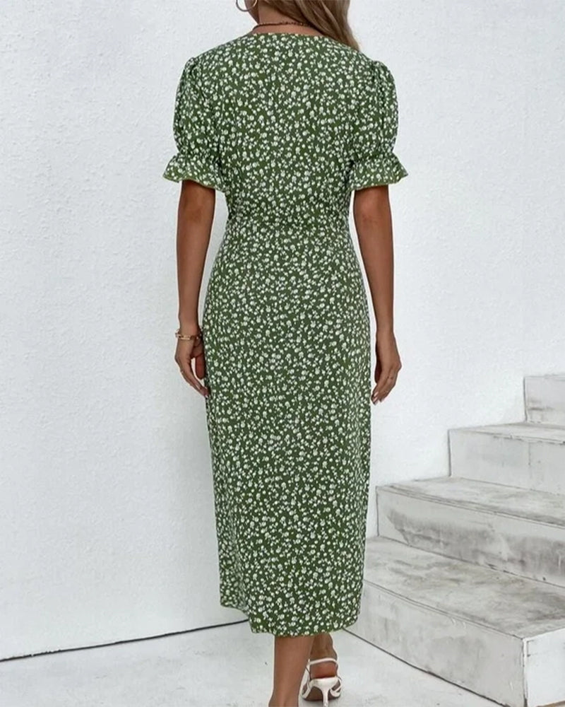 Linda Fresh Bloom V-Neck Dress