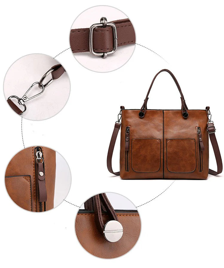 Lennox Retro™ | Everyday Leather Look Bag