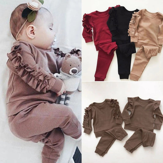 The Talia Ruffle Lounge Set (18M-4T)