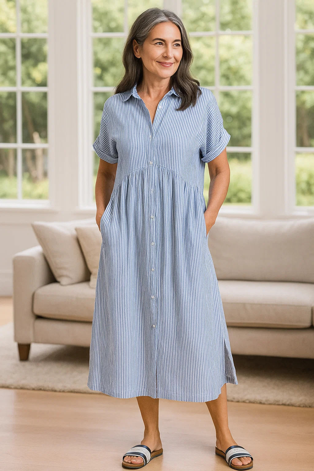 Tess™ | Relaxed Shirt Dress