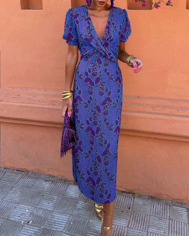 Erin | Stylish Floral Wrap Dress