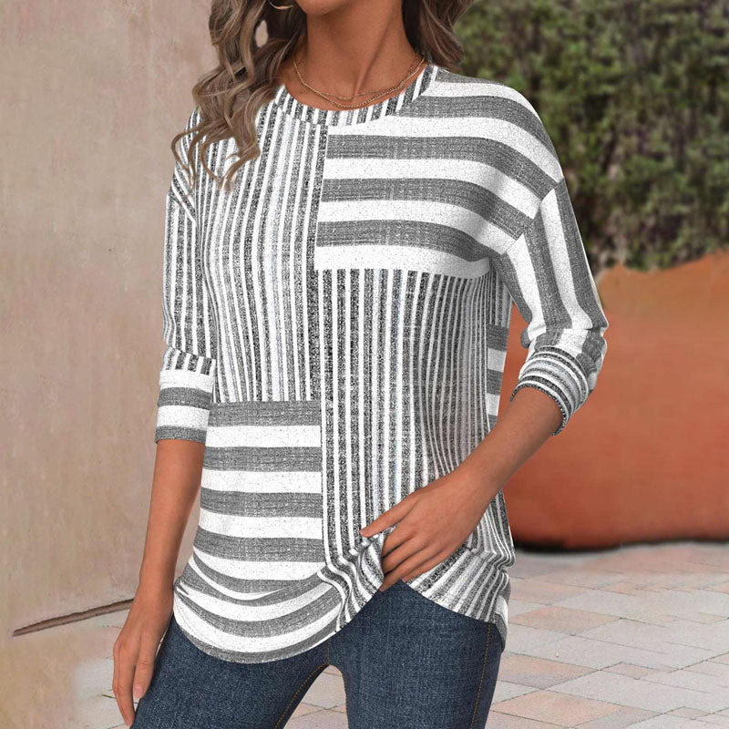 Harper™ | Striped Relaxed-Fit Blouse