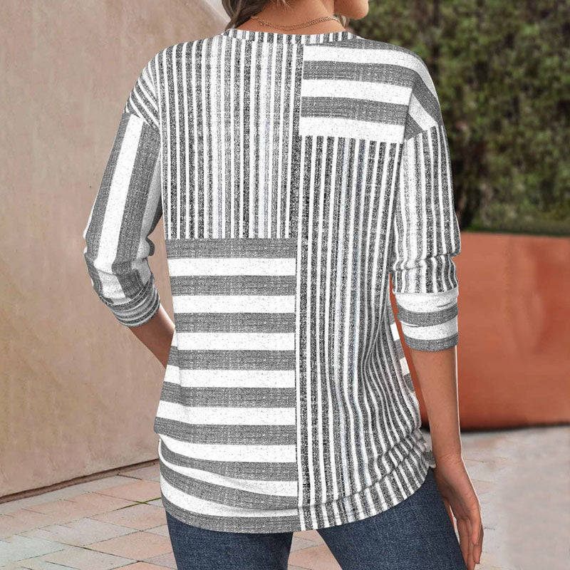 Harper™ | Striped Relaxed-Fit Blouse