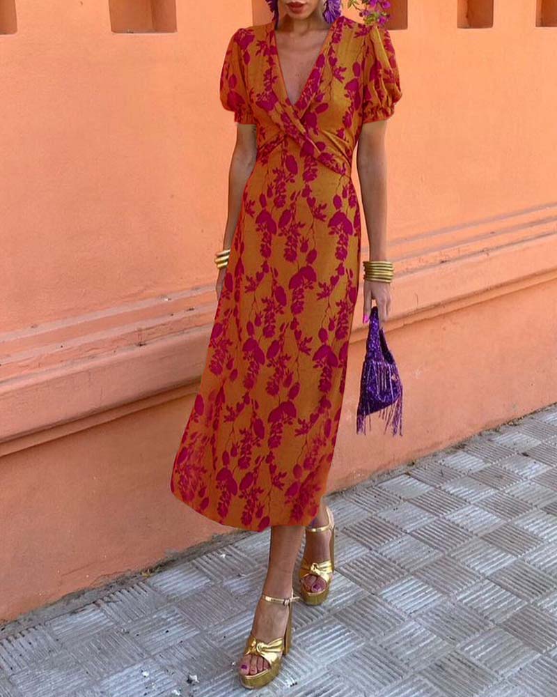 Erin | Stylish Floral Wrap Dress