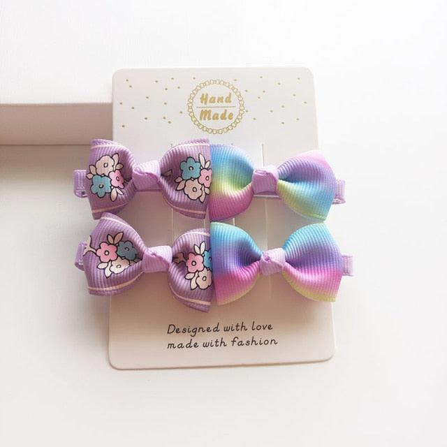 4 PCS Cute Bow Clips