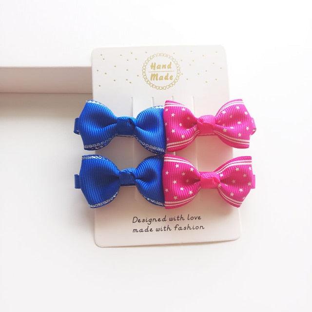 4 PCS Cute Bow Clips