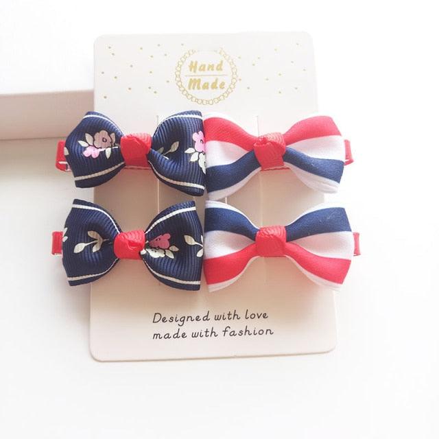 4 PCS Cute Bow Clips