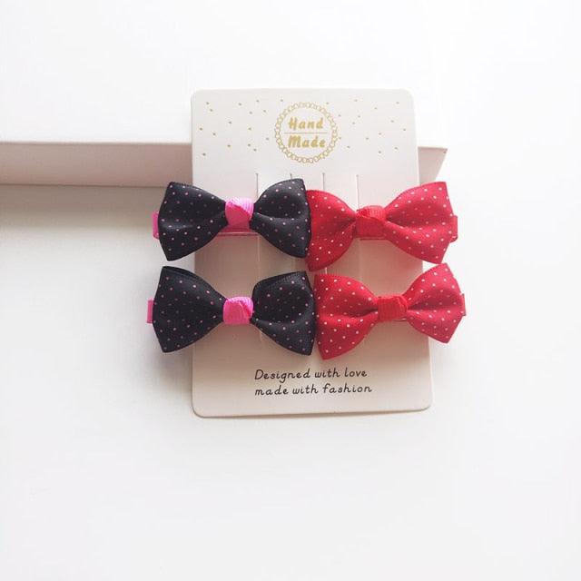 4 PCS Cute Bow Clips