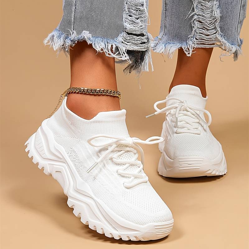 Heidi | Stylish White Sneakers