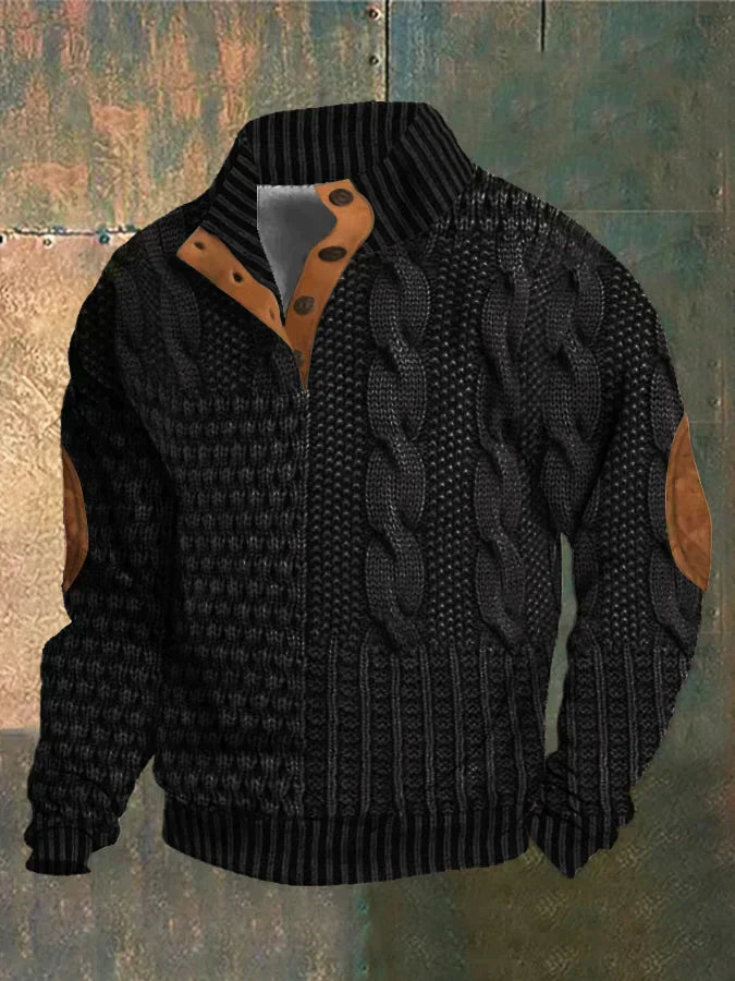 Archie™ | Stylish Cable Knit Zip-Up Jacket