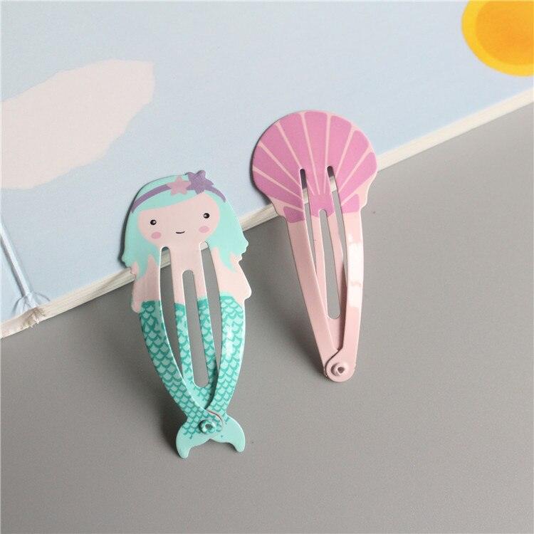 4PCS Mermaid Shell BB Clips Girls