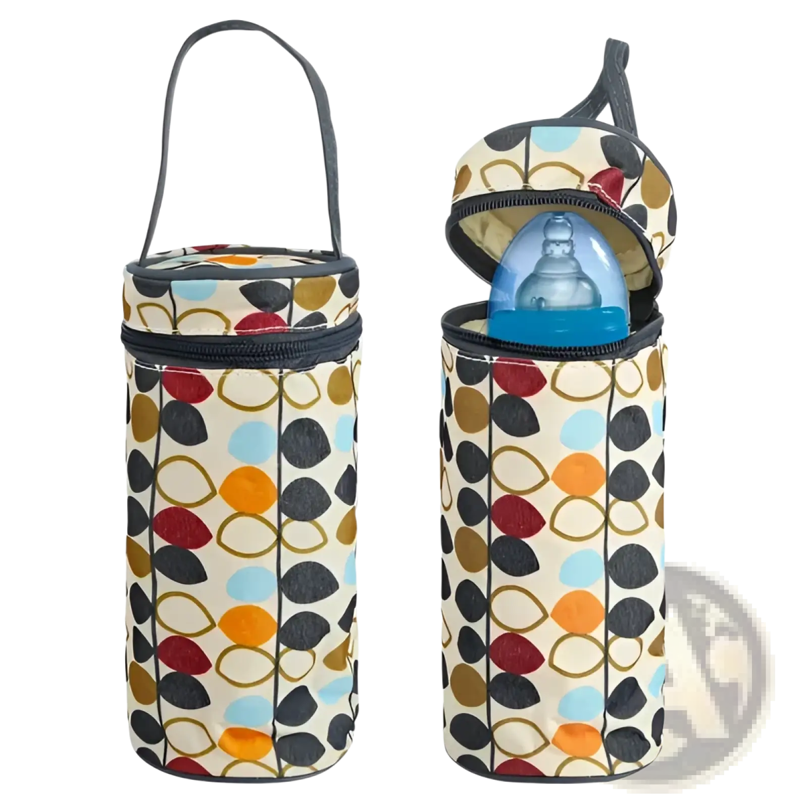 5 Piece Water Resistant Geometric Pattern Diaper Bag Set
