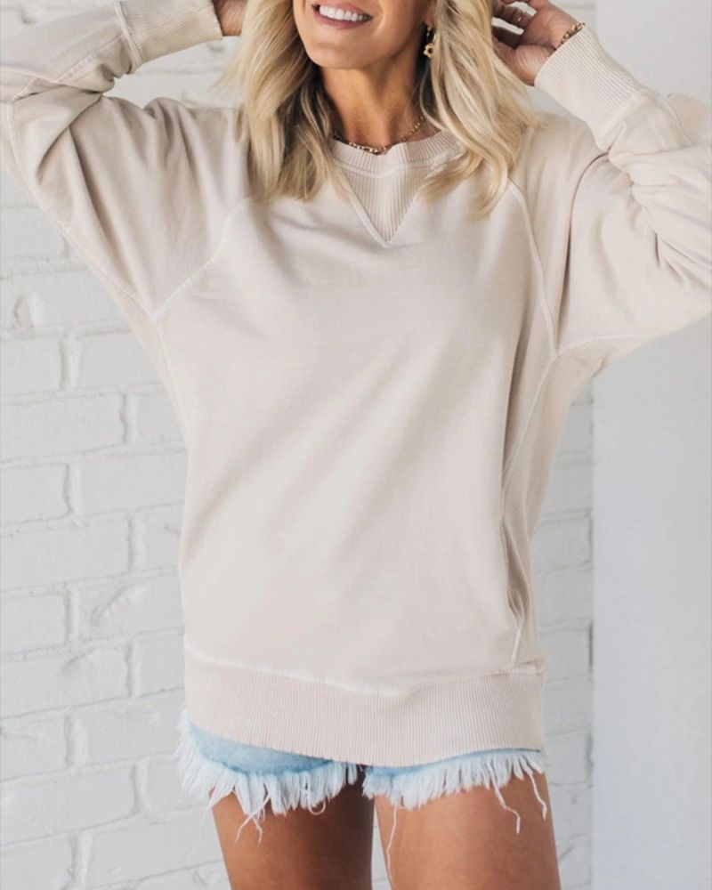 Veronica | Ribbed Pocketed Pullover