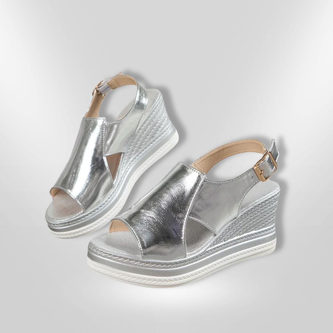 Georgina™ | Stylish Chain Wedge Sandals