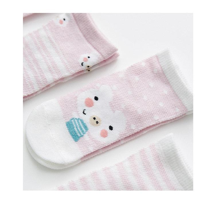 Cute Character Baby Socks - 5 Pairs (Newborn - 2T)