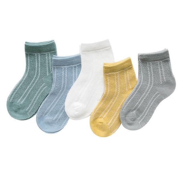 Cute Character Baby Socks - 5 Pairs (Newborn - 2T)