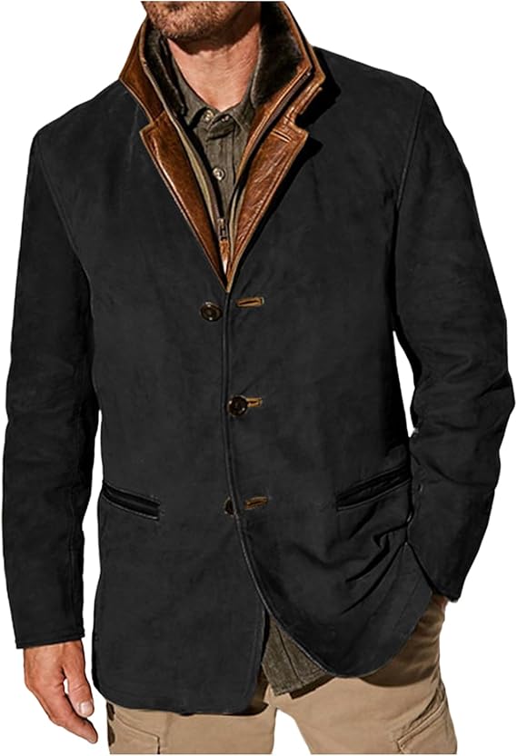 Oscar | Leather Collar Jacket