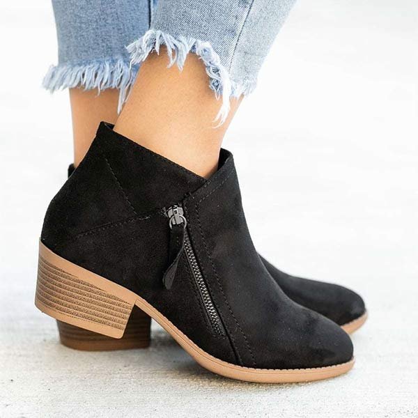 Jessica | Stylish Zip Ankle Boots
