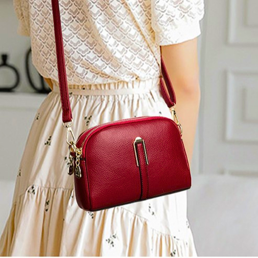 Amara™ Genuine Leather Crossbody Bag