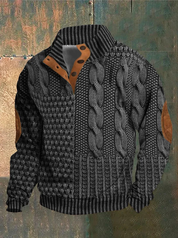 Archie™ | Stylish Cable Knit Zip-Up Jacket
