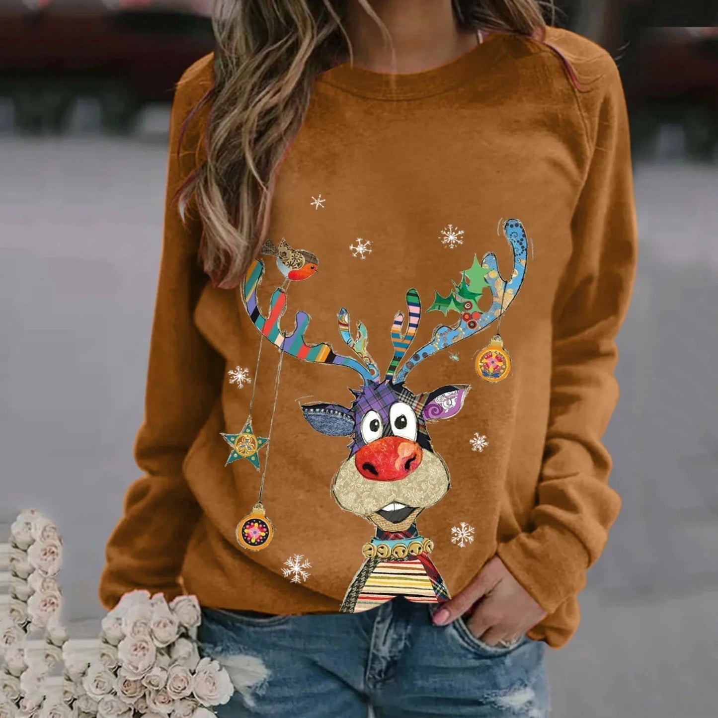 Violet | Colorful Christmas Sweatshirt