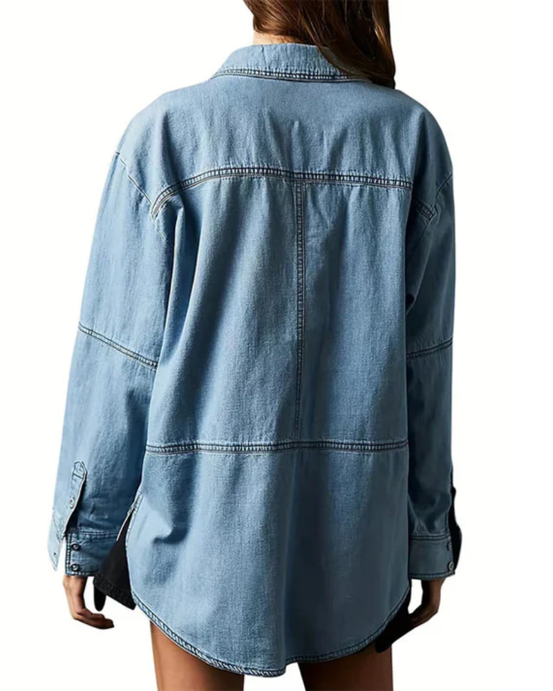 Stacey | Oversized Denim Pullover