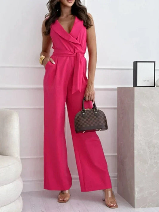 Layla | Stylish Wrap-Front Wide-Leg Jumpsuit