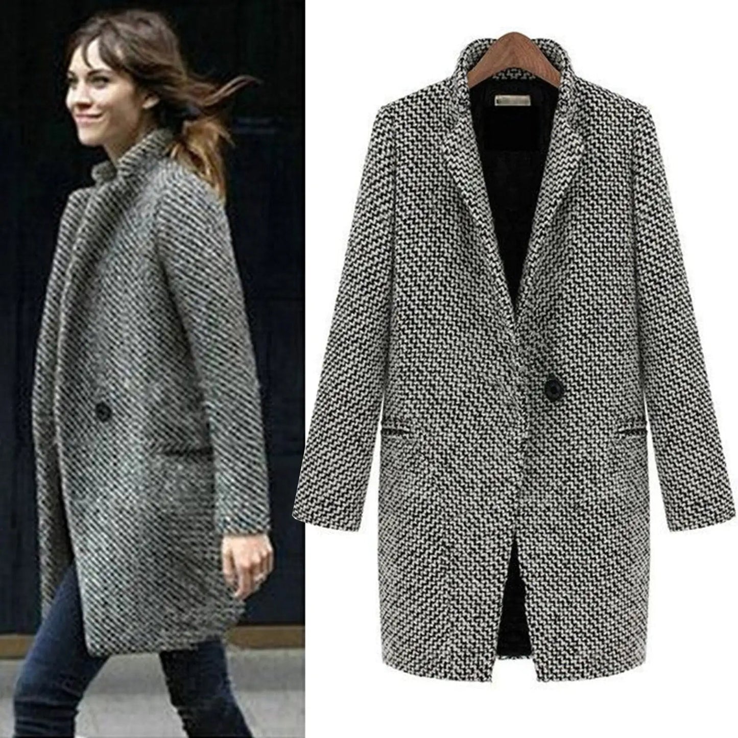 Amora - Elegant Long Coat