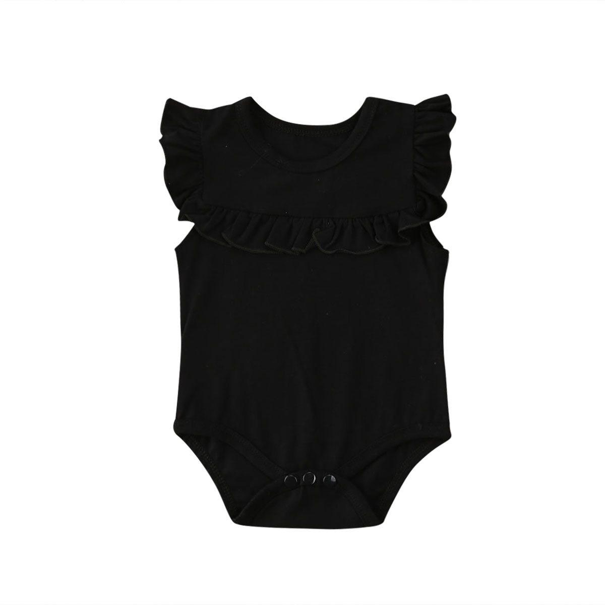 Baby Girl Ruffled Sleeveless Bodysuit (3M-18M)