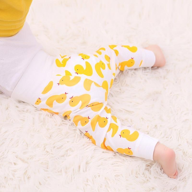 Baby Pants Girl/Boy High waist Cotton Trousers (3M-24M)