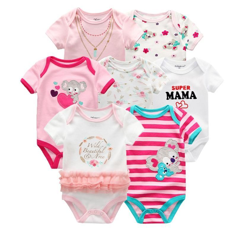 100%Cotton Baby 7Pc Onesies Boy/Girl (3M-12M)