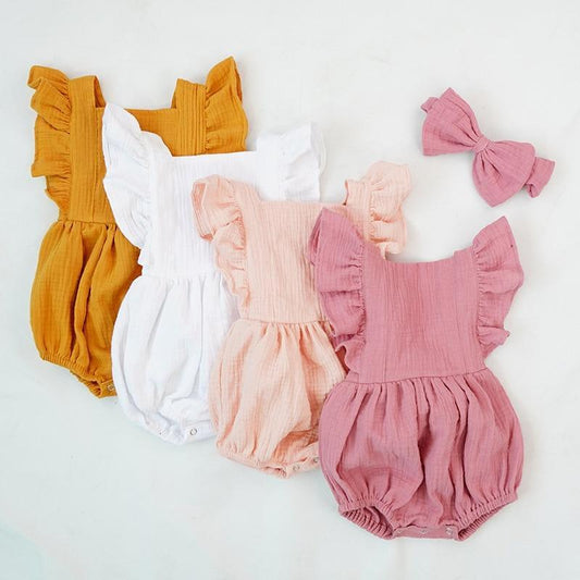 Soft Cotton One-Piece Charming Romper for babies 3M-18M