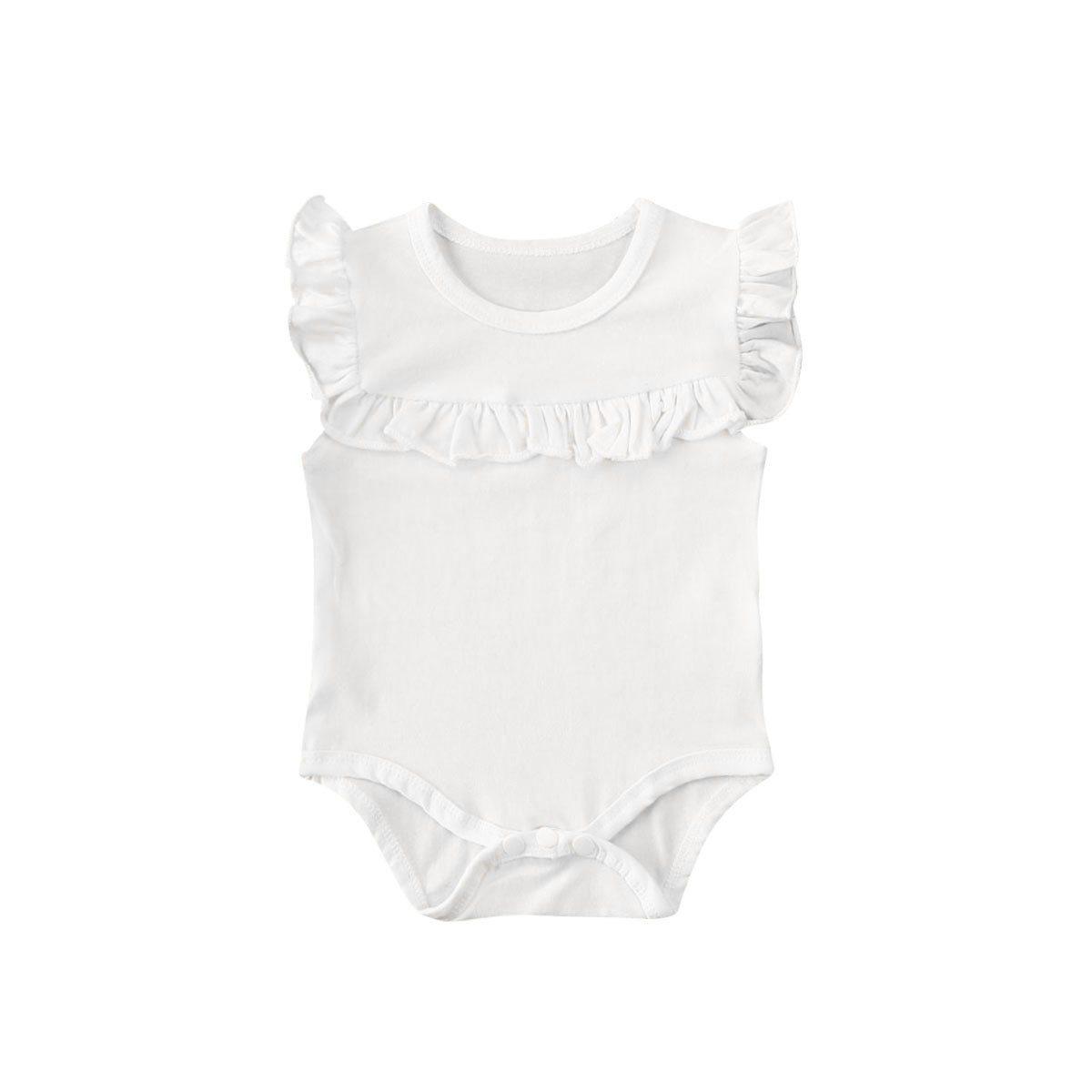 Baby Girl Ruffled Sleeveless Bodysuit (3M-18M)