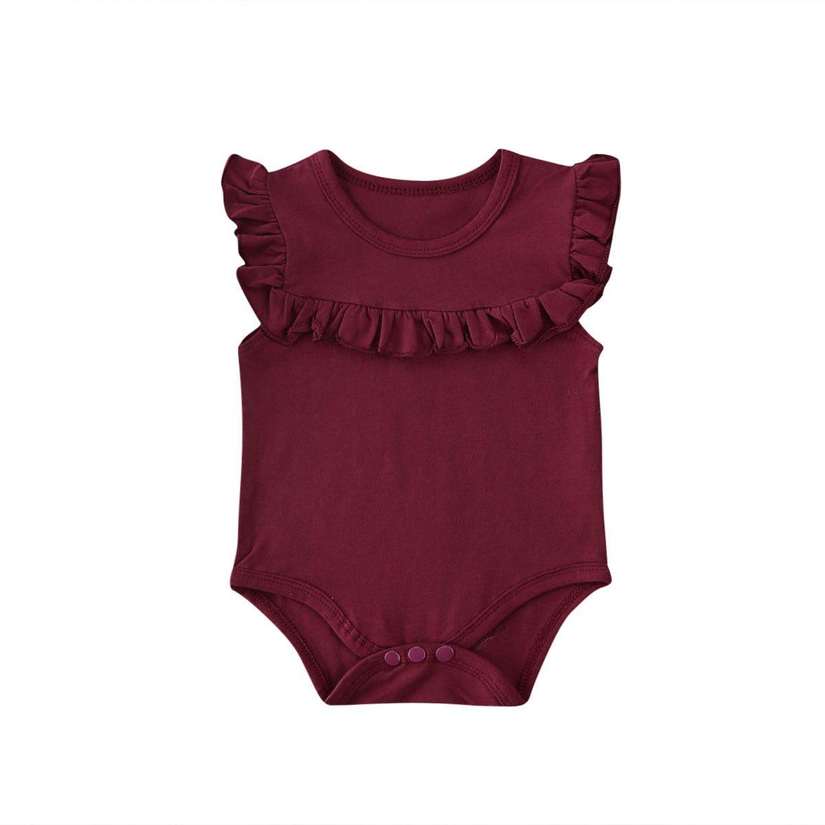 Baby Girl Ruffled Sleeveless Bodysuit (3M-18M)
