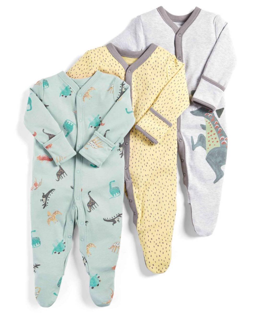 Newborn & Baby Bodysuits - 3pcs Sleep Set