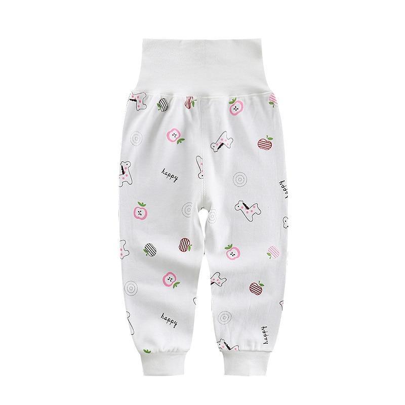 Baby Pants Girl/Boy High waist Cotton Trousers (3M-24M)