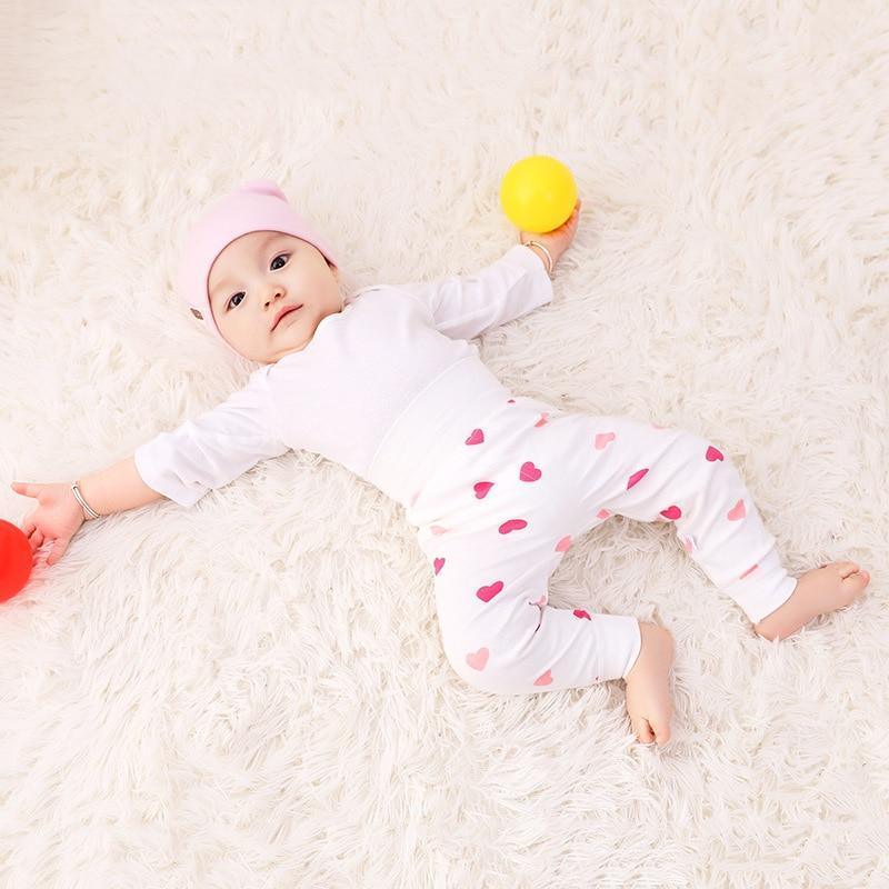Baby Pants Girl/Boy High waist Cotton Trousers (3M-24M)