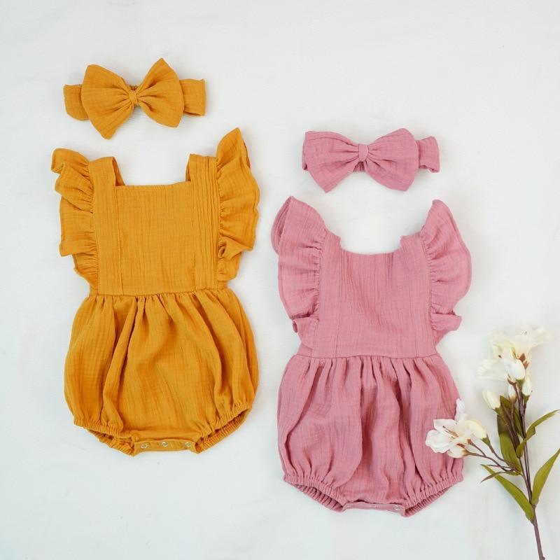 Talias Ruffle Rompers 3M-18M