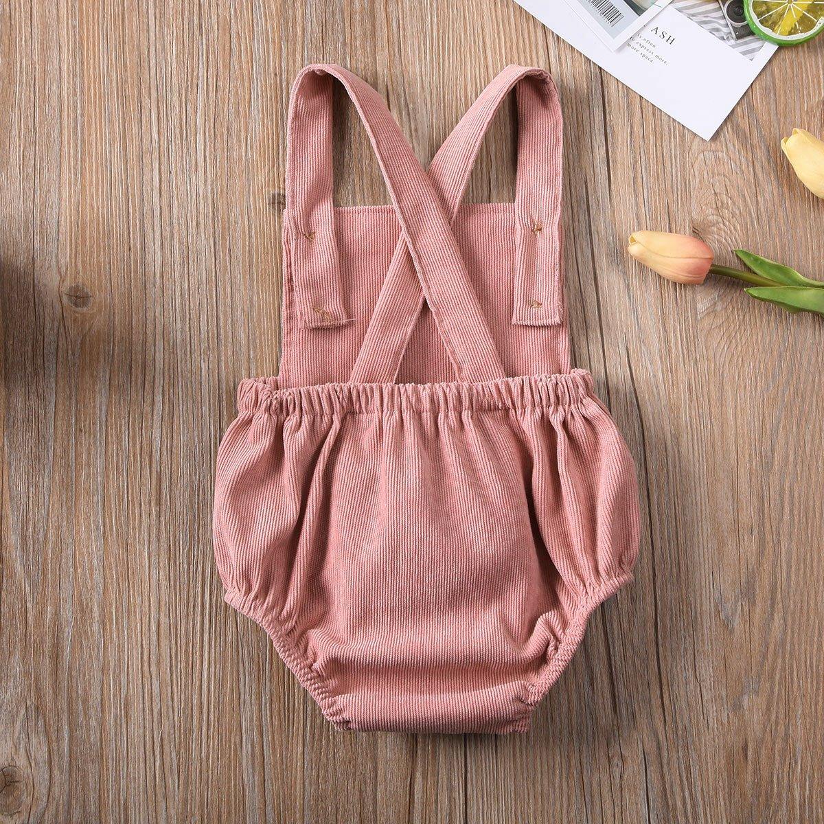 Unisex for Baby Boy/Girls Bodysuit Backless Outfits (3M-24M)