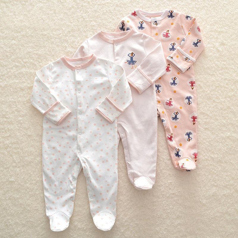 Newborn & Baby Bodysuits - 3pcs Sleep Set