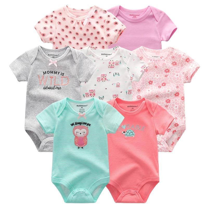 100%Cotton Baby 7Pc Onesies Boy/Girl (3M-12M)