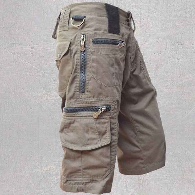 Spencer | Stylish Zipper Details Utility Cargo Shorts